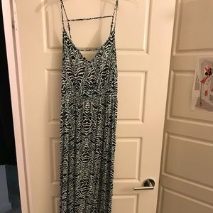 Side Slit Patterned Maxi Dress